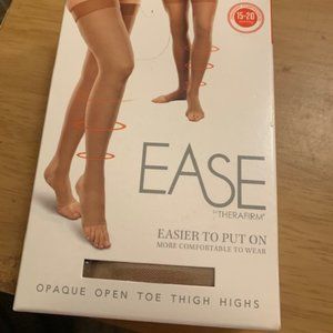 Therafirm Ease Sand Thigh High Stockings ML NIB